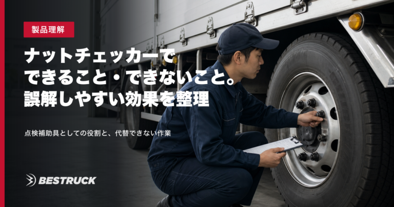 ナットチェッカーでできること・できないこと。誤解しやすい効果を整理
