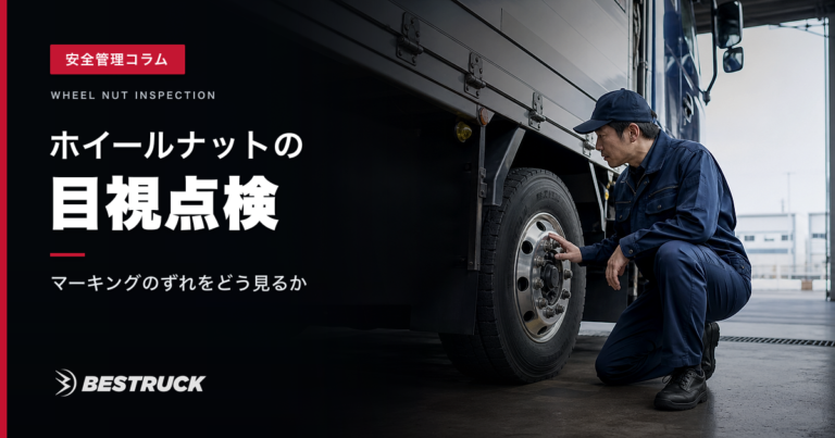 ホイールナットの目視点検で確認するポイント｜緩みのずれをどう見るか